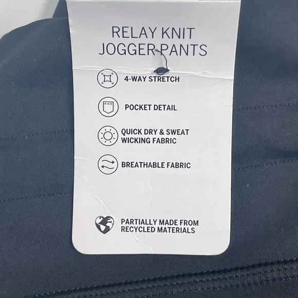 Pink Victoria's Secret Joggers Relay Knit 28” Inseam Black Size Medium NWT - Picture 3 of 7